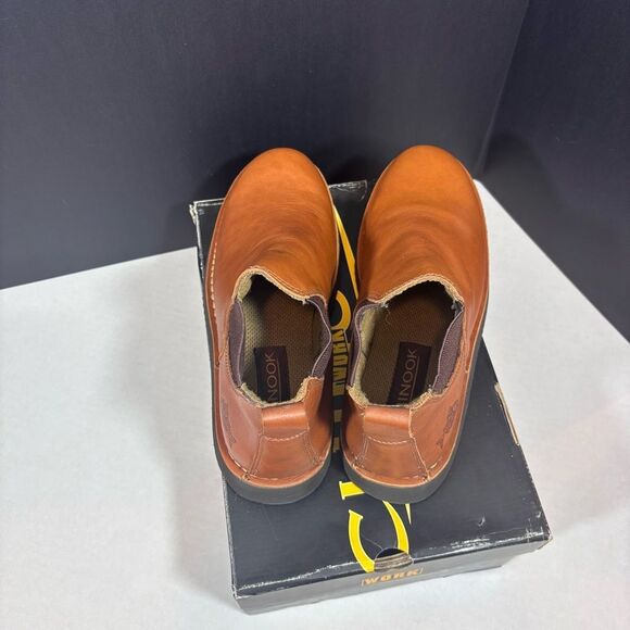 Chinook Work Romeo II Heritage Tan Leather Slip-On Shoe NEW in box Size 10 - Picture 10 of 15